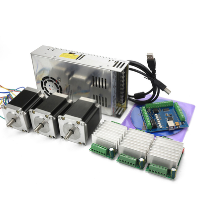 3 Axis CNC Controller Kit 3pcs Nema23 Stepper Motor Driver + TB6600 Stepper Motor + Mach3 USB Motion Board STB4100 V2.1 STB4100 V2.1