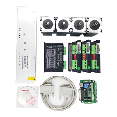 4 Pcs CNC Kit NEMA 23 JSS DM556D Drivers And 425oz-in 57HS112-3004 DM556D Stepper Motor