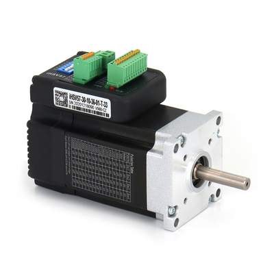 Aubalasti 100W NEMA 23 AC Integrated Servo Motor 0.29N.m 3000RPM 3.5A 36VDC Mini Servo Motor and Driver 57x76mm IHSV57-30-10-36-01-T-33